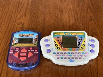 Hasbro Wheel of Fortune Hangman Milton Bradley Tiger Handheld Electronic Games - Image 1 of 4