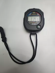 Sportwatch ZSD-009 Stopwatch Timer Clock Water Resistant w/Compass| Black Used - Picture 1 of 2