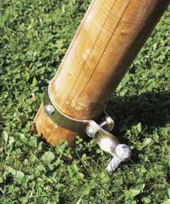 GUST. ALBERTS GMBH & CO. KG Schaukelanker Schaukelhaken für Rundholzpfosten verzinkt Bodenbefestigung