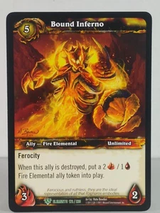 Bound Inferno - War of the Elements 172/220 - uncommon - World of Warcraft TCG - Picture 1 of 2