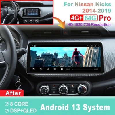 12.3 inch Screen Android Car Radio For Nissan Kicks 2014-2019 CarPlay Head Unit - Image 1 of 4