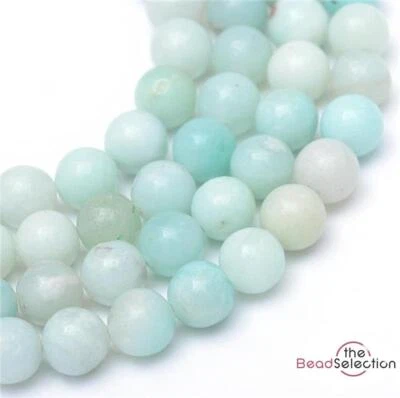 PREMIUM QUALITY AMAZONITE ROUND GEMSTONE BEADS 8mm 25 Beads GS19 - Image 1 of 2