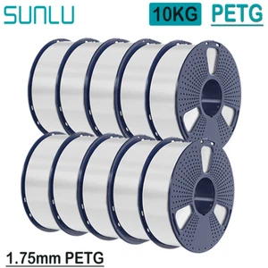 SUNLU 10KG Weiß PETG 3D Drucker Filament 1.75mm PETG 1KG/roll,For FDM 3D Printer - Afbeelding 1 van 11