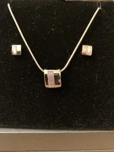 Silver Plated Necklace & Earring Set Gift Boxed - Picture 1 of 1