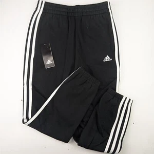 Adidas Black 3 Stripe Jogger Pants - Picture 1 of 6