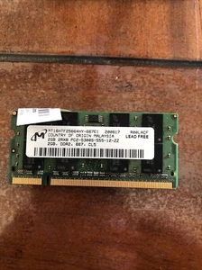 Micron MT16HTF25664HY-667E1 2GB DDR2 Laptop RAM Memory - Picture 1 of 4