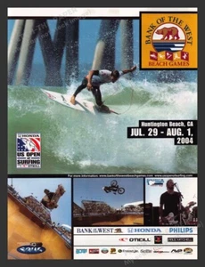 Publicidad impresa promocional de Bank of the West Beach Games Huntington Beach 2004 - Imagen 1 de 1