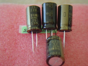 8 pcs 220uF 25V ELNA RFS COD 1702 SILMIC II AUDIO Capacitor +85°C RM5mm bl  NEU - Bild 1 von 2