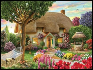 Chart Needlework DIY - Counted Cross Stitch Patterns - Wishing Well Cottage - Bild 1 von 2