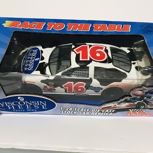 2001 Racing Champions 1:24 Scale Die Cast Stock Car Replica Wisconsin Cheese