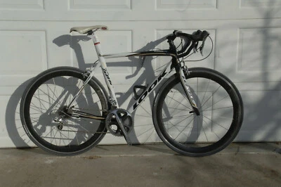 Look 586 carbono completo 54 cm Dura Ace 7800 2x10 barras de carbono HED 3 cubiertas de carbono Foto 1 de 4