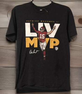 Patrick Mahomes II LIV MVP Small T-Shirt Kansas City Chiefs Super Bowl Fan Tee - Image 1 of 4