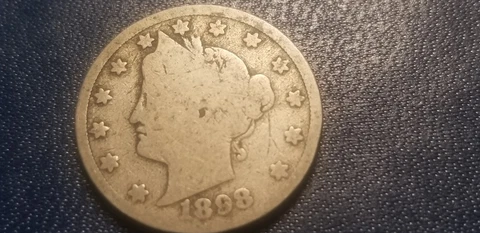 1898 USA Liberty Nickel 5 Cent Coin Cover