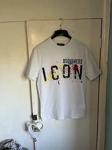 D Squared 2 (Icon) Men’s Vintage Heavyweight Cotton Tee Shirt Size Medium. J1 - Picture 1 of 7