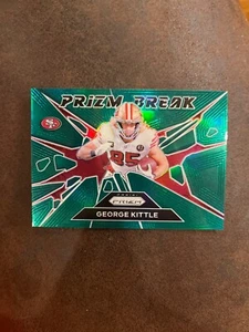2024 Panini Prizm #2 George Kittle Prizm Break Green Prizm San Francisco 49ers - Picture 1 of 2