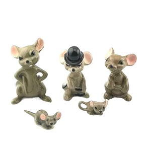 Hagen Renaker Vintage Miniature Retired Figurine Five Mice Lot - Picture 1 of 4
