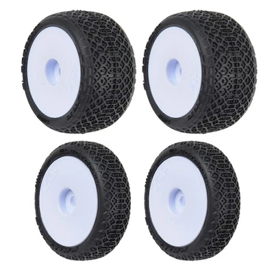 Pro-Line PRO1031413 1/24 Electron 2.0 Buggy F/R Tires White Wheels (4) : Micro-B - Image 1 of 4