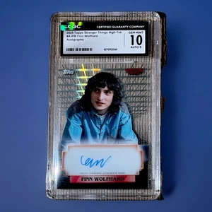 CGC 10 2025 Topps Stranger Things Finn Wolfhard Autograph Auto Signed Card Mike - Bild 1 von 3