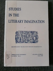 Studies In The Literary Imagination, Scholarly Journal, Fall 1995, X-lib, Good - Imagen 1 de 9