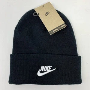 Nike Winter Hat Beanie Cuffed Men’s Black HF0186-010 - Picture 1 of 8