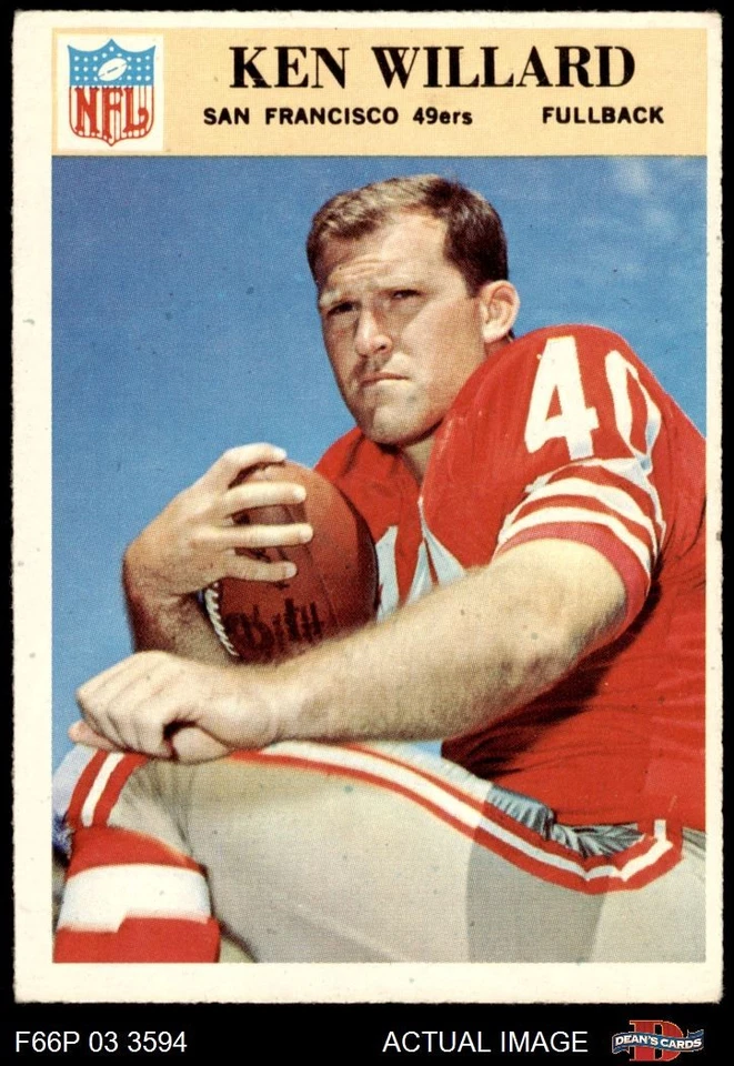 1966 Philadelphia #181 Ken Willard 49ers RC North Carolina 4 - VG/EX - Image 1 of 1