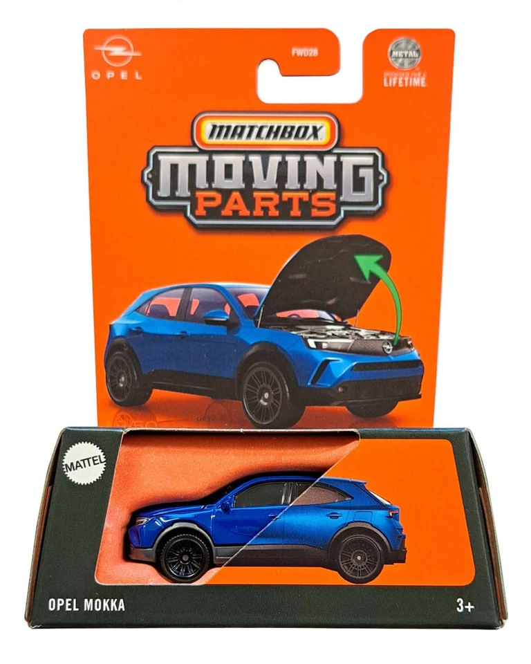 MATCHBOX MOVING PARTS 1/64 OPEL MOKKA BLUE JBW77 - Image 1 of 1
