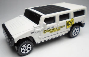 2019 MATCHBOX HUMMER H2 SUV CONCEPT GLOBAL CONSTRUCT TECH'S WHITE DIECAST 2 5/8" - Picture 1 of 6