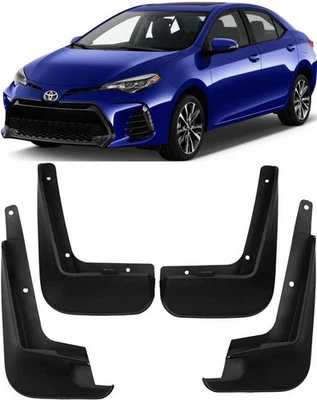 Protectores contra salpicaduras delanteros y traseros originales moldeados guardabarros para Toyota Corolla 2014-2018 Foto 1 de 4