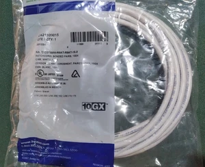 Belden CA21109015 Cat 6A 15Foot White Bonded Pair Patch 10GX Cable New! - Picture 1 of 2