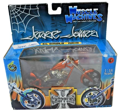 Jesse James West Coast Choppers El Diablo Rigid  1:18 Scale Muscle Machines - Image 1 of 4