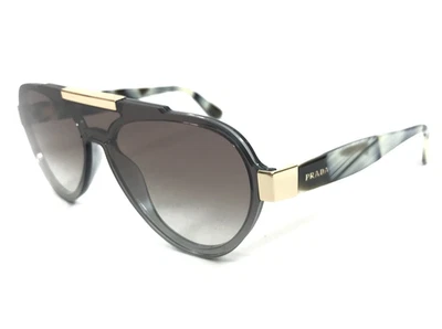 普拉达太阳镜 SPR01U BRU-0A7 金色象牙灰色镜框带渐变灰色镜片 — 第 1/4 张图片