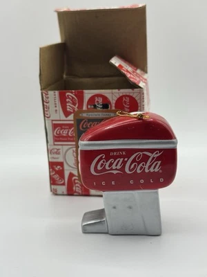 Coca-Cola Soda Fountain Ornament Enesco NIB Vintage Dispenser 1996 - Image 1 of 3