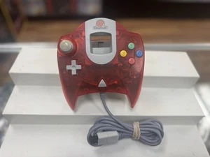 Controlador Sega Dreamcast HKT-7700 OEM ROJO TRANSPARENTE raro difícil de encontrar probado funciona - Imagen 1 de 6