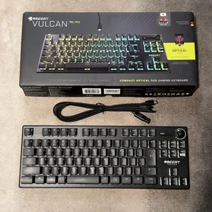 Roccat Vulcan Tkl Pro Gaming Keyboard Black Tenkeyless Mechanical Keyboard - Picture 1 of 13