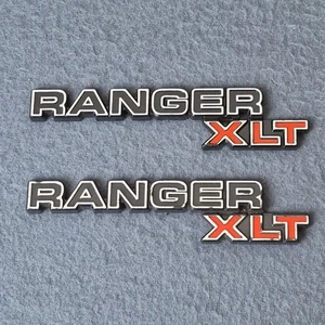 Ranger XLT Fender Plastic NOS Emblem 5" Long Lot of 2 Scuffs - Picture 1 of 5