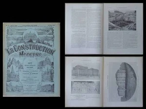 LA CONSTRUCTION MODERNE n°25-1913- CALAIS, PARIS, HBM AVENUE ZOLA PAYRET-DORTAIL - Picture 1 of 1