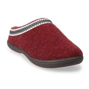 Clarks Women's Felt Clog Slippers, Size: 5, Dark Red