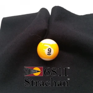 Competition 7ft STRACHAN 6811 Pool Snooker Billiard Table Cloth Felt BLACK - Picture 1 of 20