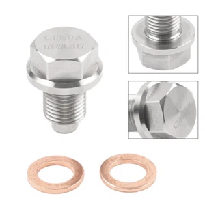 Tappo magnetico scarico olio motore 1/2"x20 60328-98B / 60328-98A per Harley Davidson - Foto 1 di 11