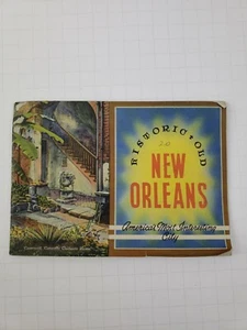 Vintage HISTORIC OLD NEW ORLEANS 1940 Tourist Guide Pamphlet - Foto 1 di 4