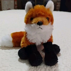 WILD REPUBLIC Red Fox 14" Plush Stuffed Animal Sitting Realistic Zoo Toy 2015 - Picture 1 of 10
