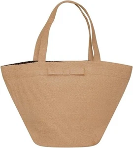 M&S Beach Bag | Large Fabric Hand Bag with Magnetic Popper | Cotton Lining - Picture 1 of 5
