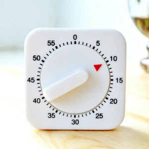 2024 Hot Sale 60 Minute Analog Kitchen Timer 1 Hour Mechanical Loud Alarm Ring - Picture 1 of 11