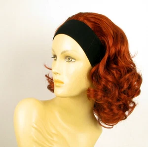 Peluca con diadema elastica corto intensa cobre rojo ema 350 PERUK - Imagen 1 de 7