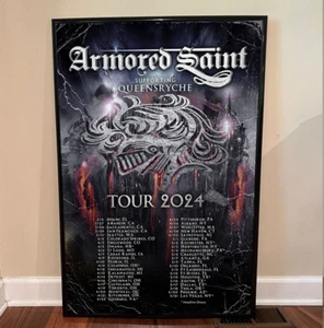 Armored Saint North American Tour 2024 with Queensrÿche Poster - Picture 1 of 8
