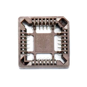 5pc PLCC SMT SMD IC Socket 28P pitch 1.27mm Tin plated Color = Brown RoHS Taiwan - Picture 1 of 4