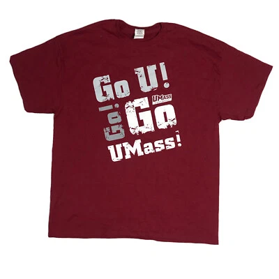 UMass Minutemen Shirt Adult XL Red Football 2013 Go U! Gillette Stadium * - Image 1 of 4
