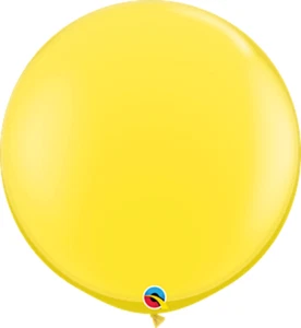 36" Yellow Latex Balloons - Qualatex Party Supplies - Picture 1 of 2