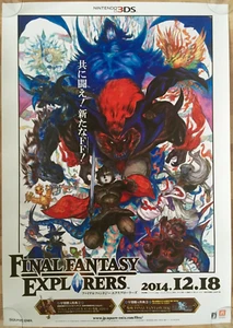 Final Fantasy Explorers RARE 3DS 51.5 cm x 73 Japanese Promo Poster #2 - Picture 1 of 1