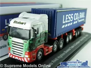 EDDIE STOBART SCANIA TRUCK LORRY MODEL SKELETAL 1:76 SIZE OXFORD OLAVE CLAIR K8 - Picture 1 of 5